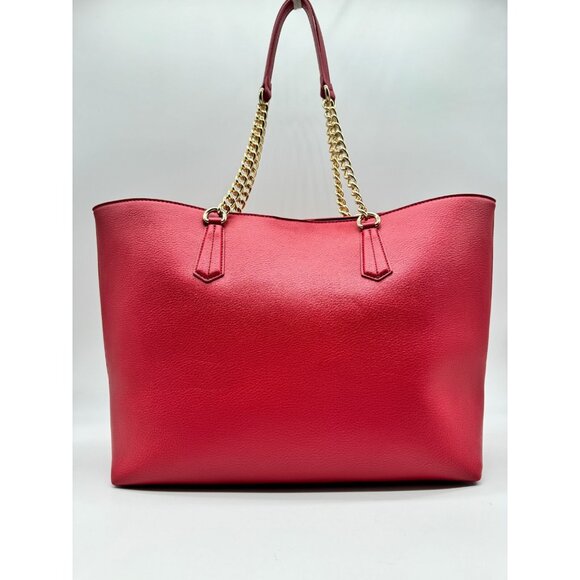 INC International Concepts Zoiey chain strap women's XL tote bag --RED - Picture 7 of 11